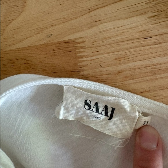 SAAJ Paris “Florent” Ruffle Open-Back Top – Fits Small - Picture 5 of 7